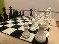 Chess set with chessboard
