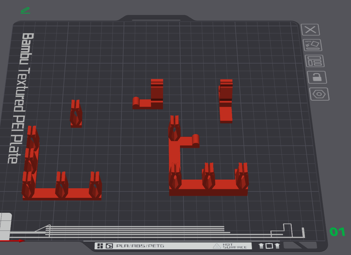 XTOOL P2 LASER SLAT CLIPS