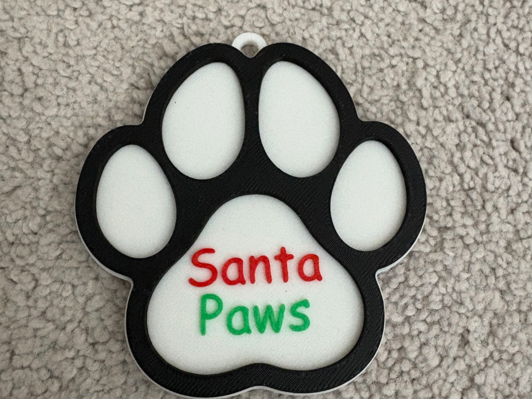 Santa Paws Christmas Ornament
