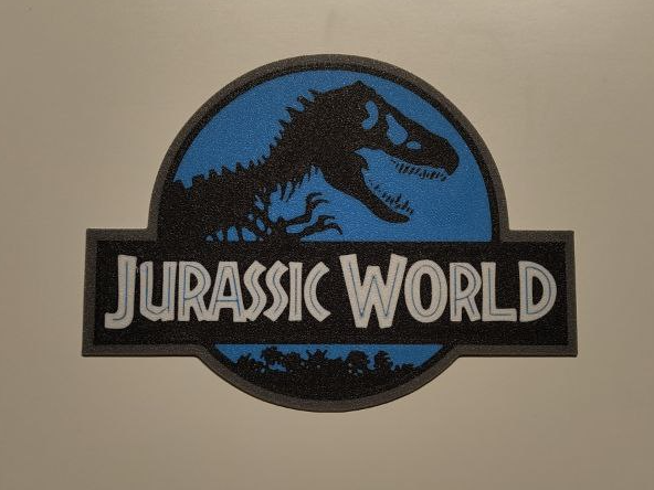Jurrasic World Wall Art plate
