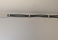 Ethernet Cable Wall Clips and Cover/Conduit