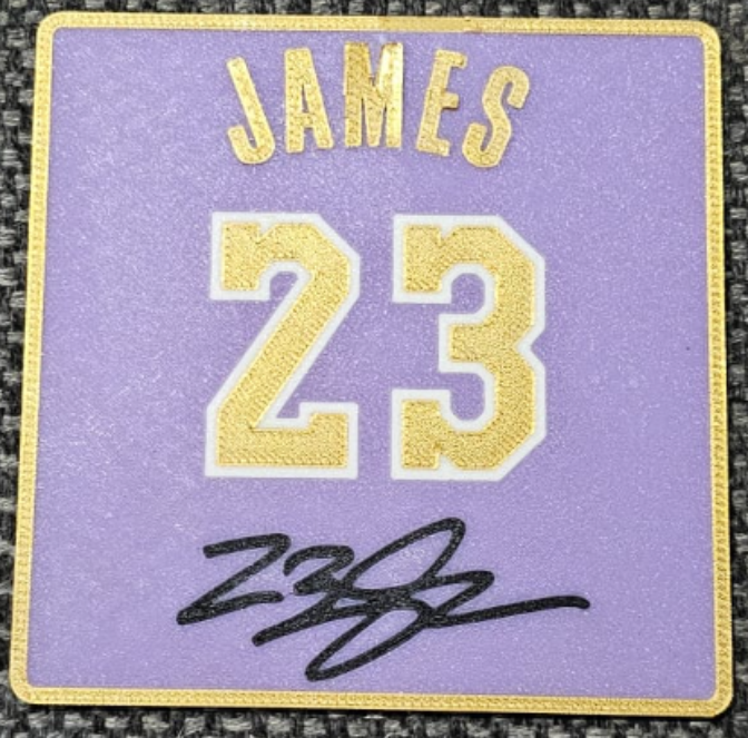 LeBron James Untersetzer mit Unterschrift