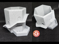 Hex Castle Planter w/ drainage 🜲