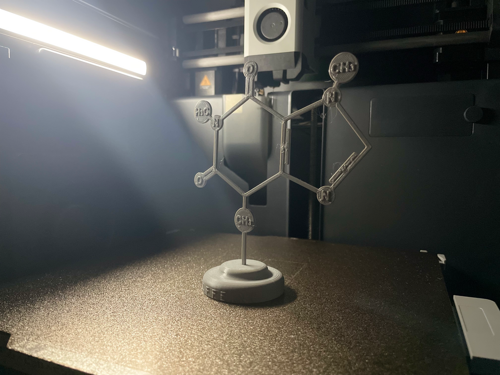 Caffeine - Skeletal Formula Desk Decoration