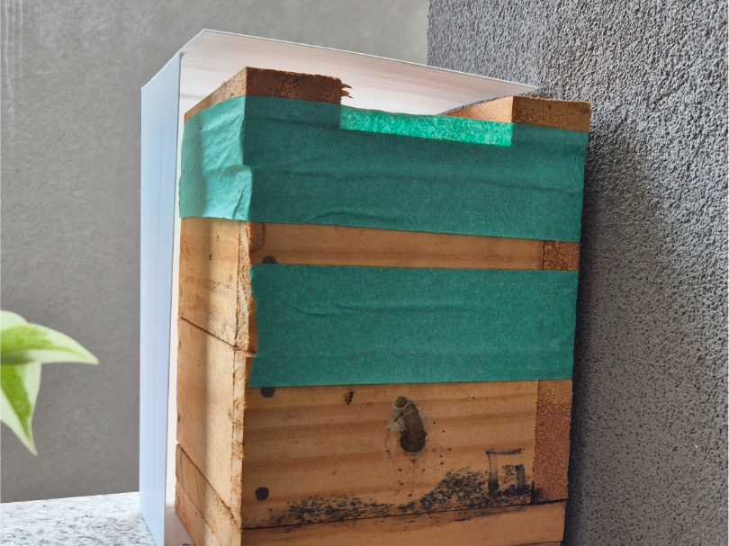 Beehive box rain protection