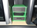 3 tier shelf with drawers and build plate holder