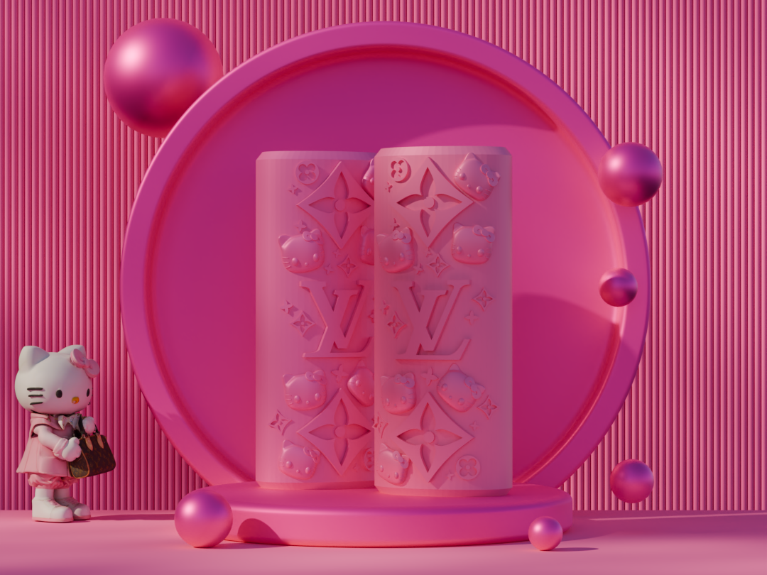 Lighter Case, Hello Kitty + Louis Vuitton by DSC