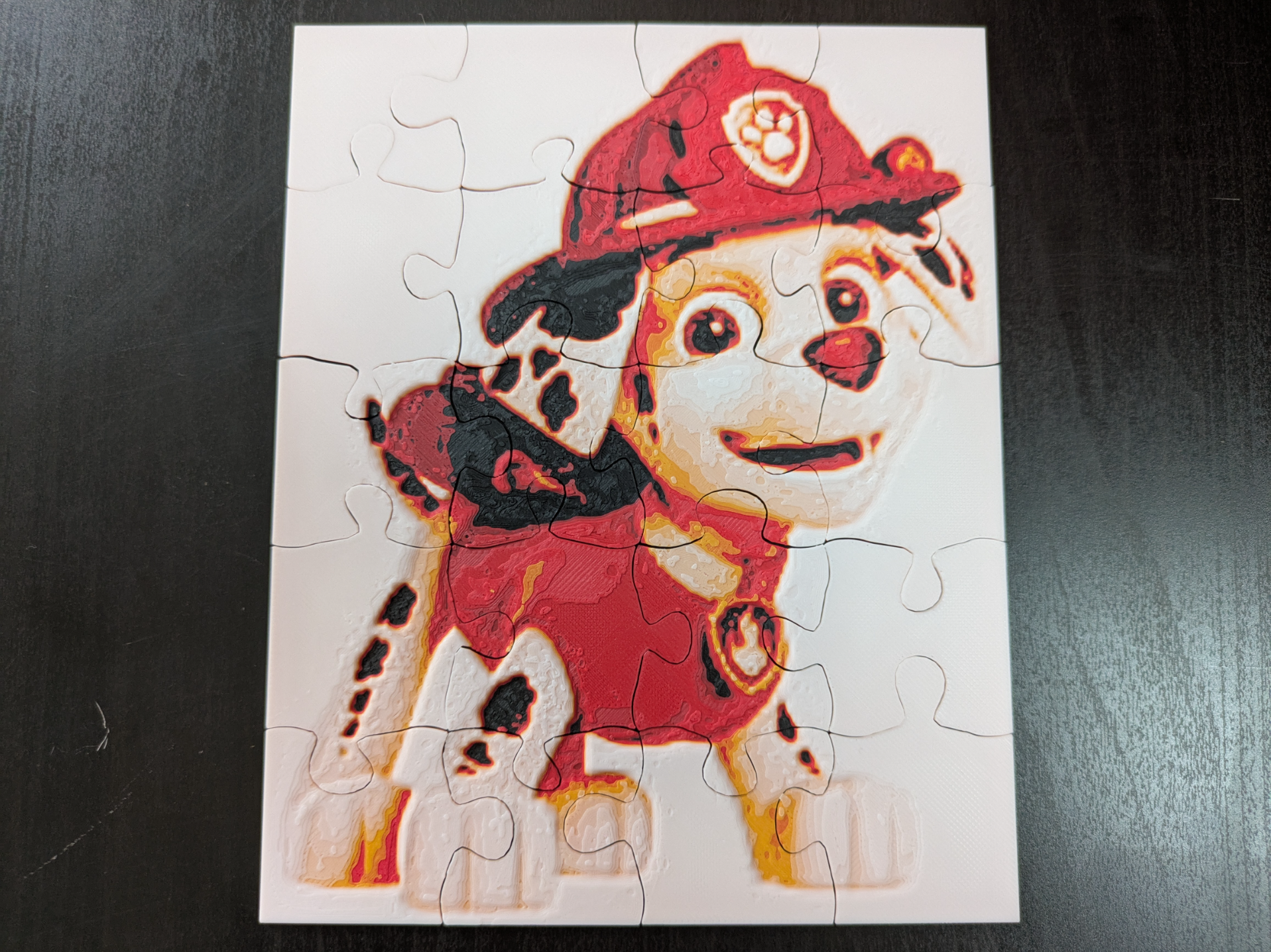 Paw patrol Marshall Hueforge puzzle (20 pieces)