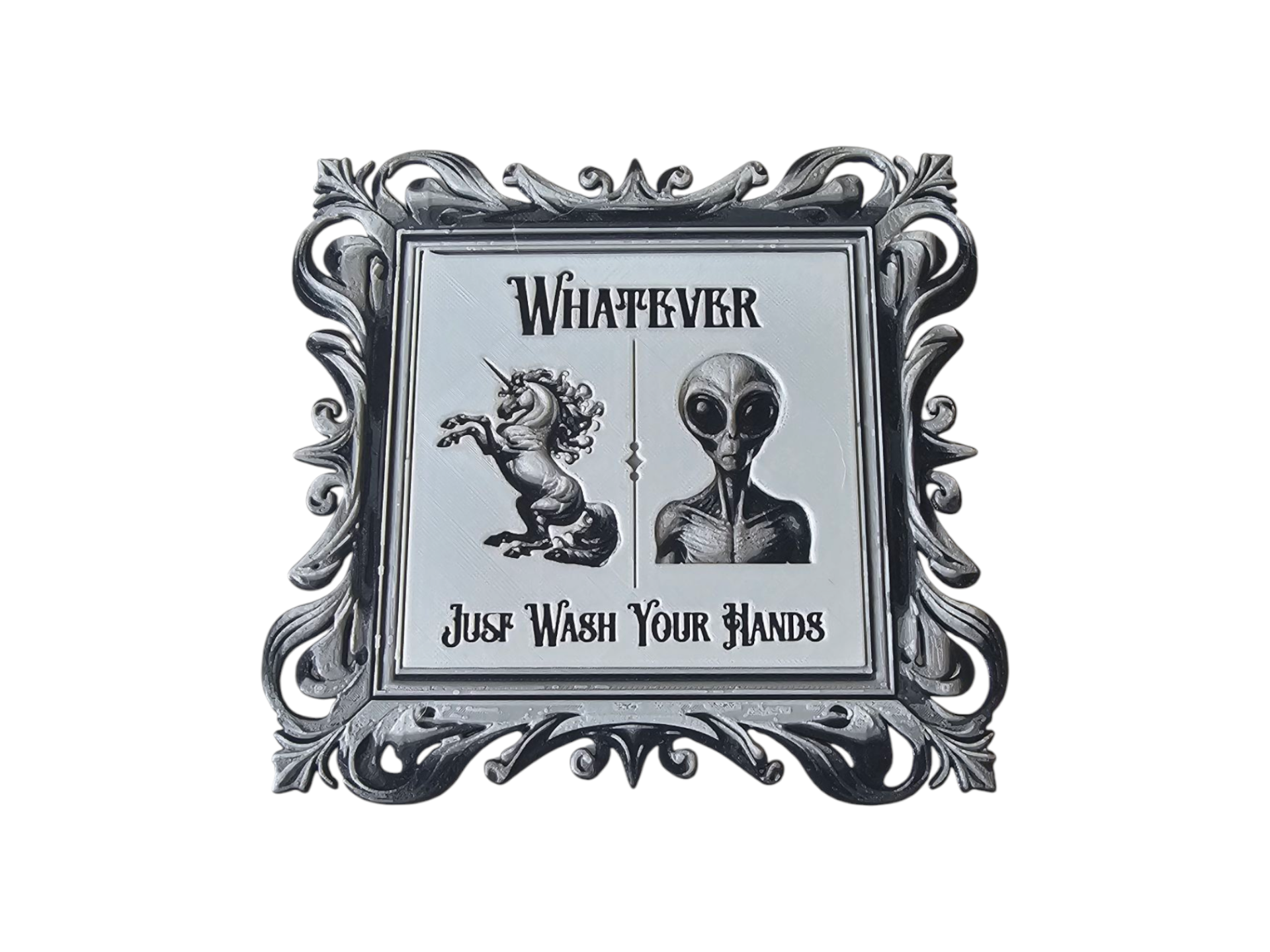 Whatever Bathroom Door Sign