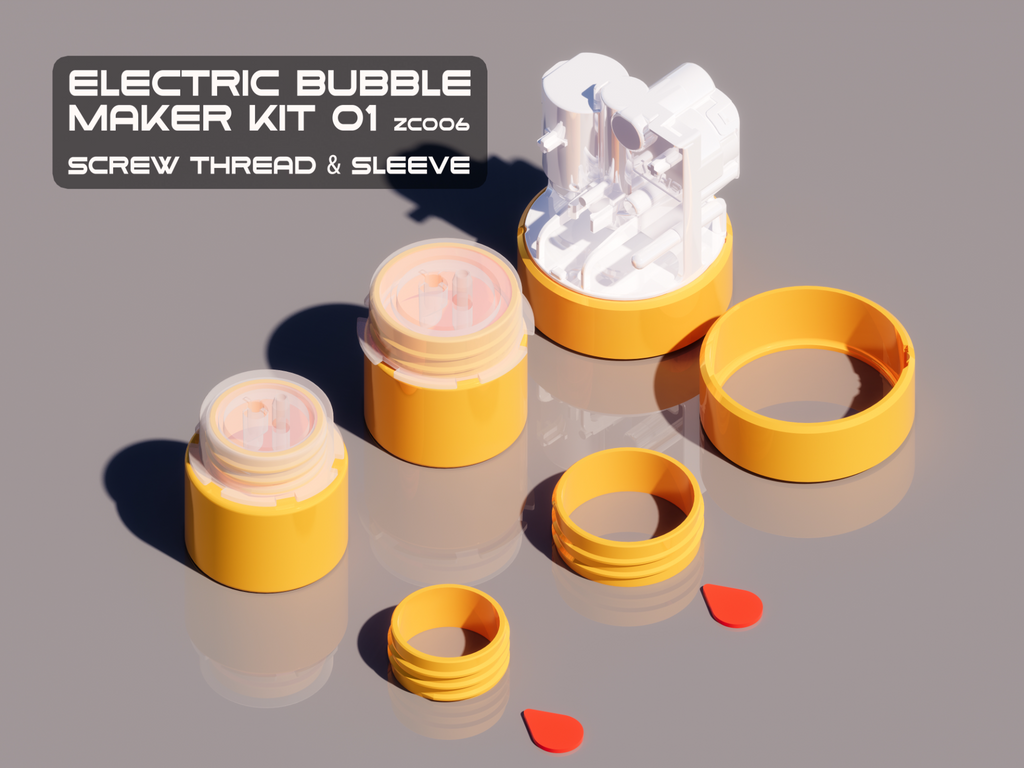 Screw thread & Cuff of Electric Bubble Maker Kit