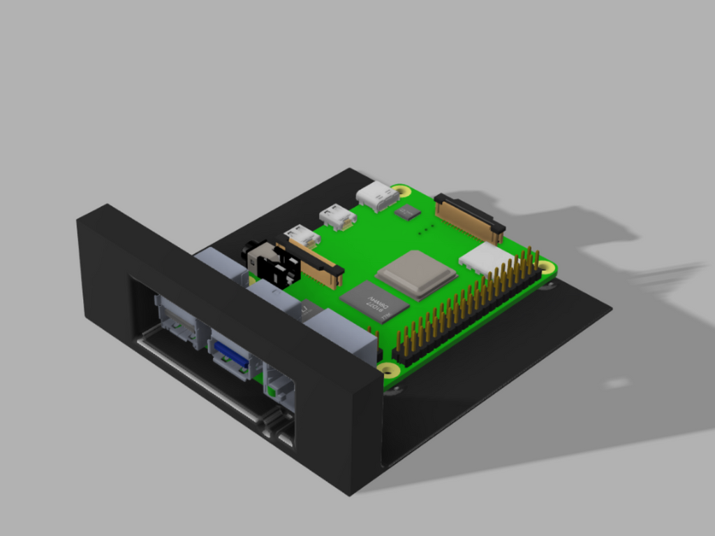 Raspberry PI Module for 1U Rack Module by @talving