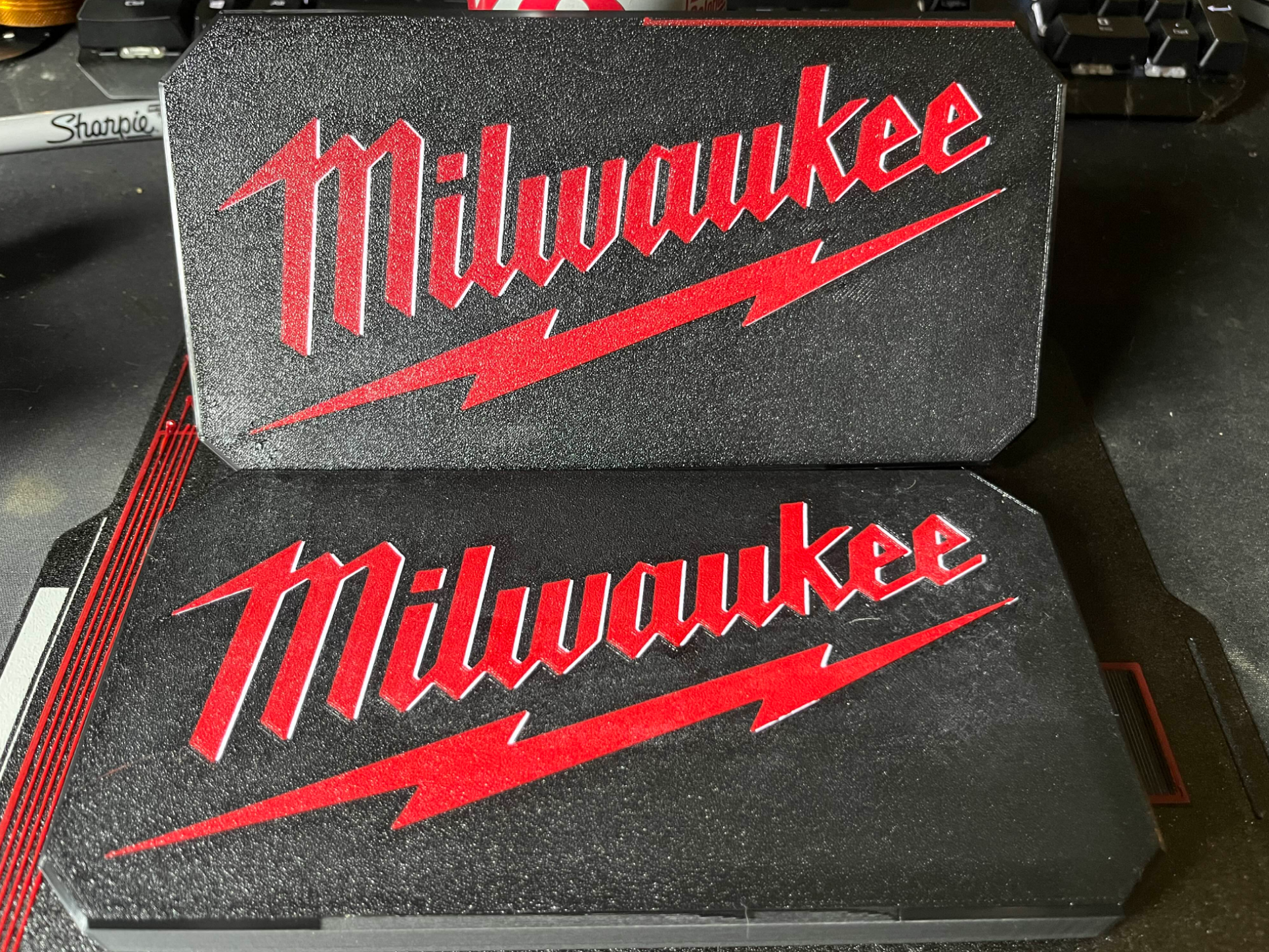 Milwaukee Shadow Logo Slide On Lid Packout Bins
