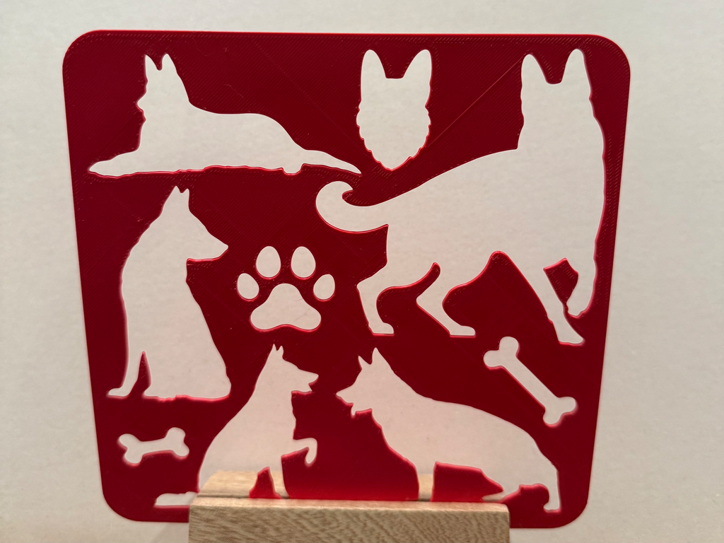 German Shepherd Stencil
