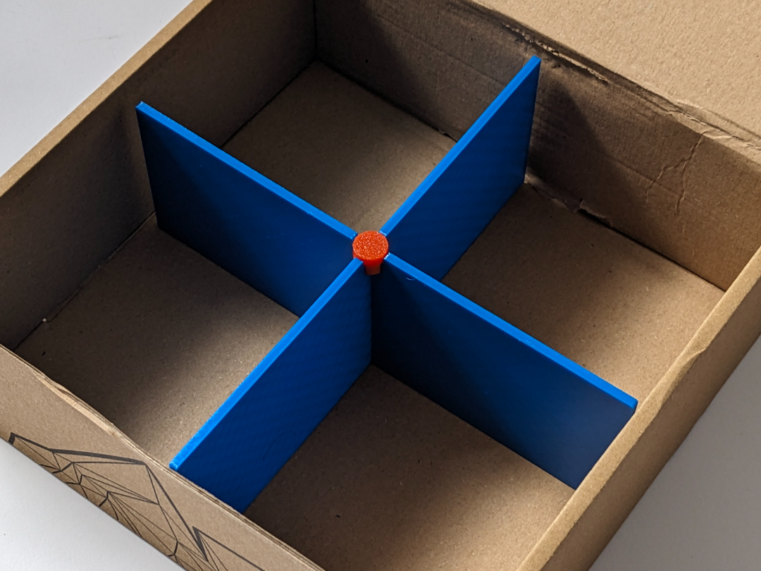 2x2 4 Compartment Filament Box Parametric Dividers