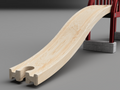 Rail up and down (wooden rails)