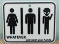 Restroom sign
