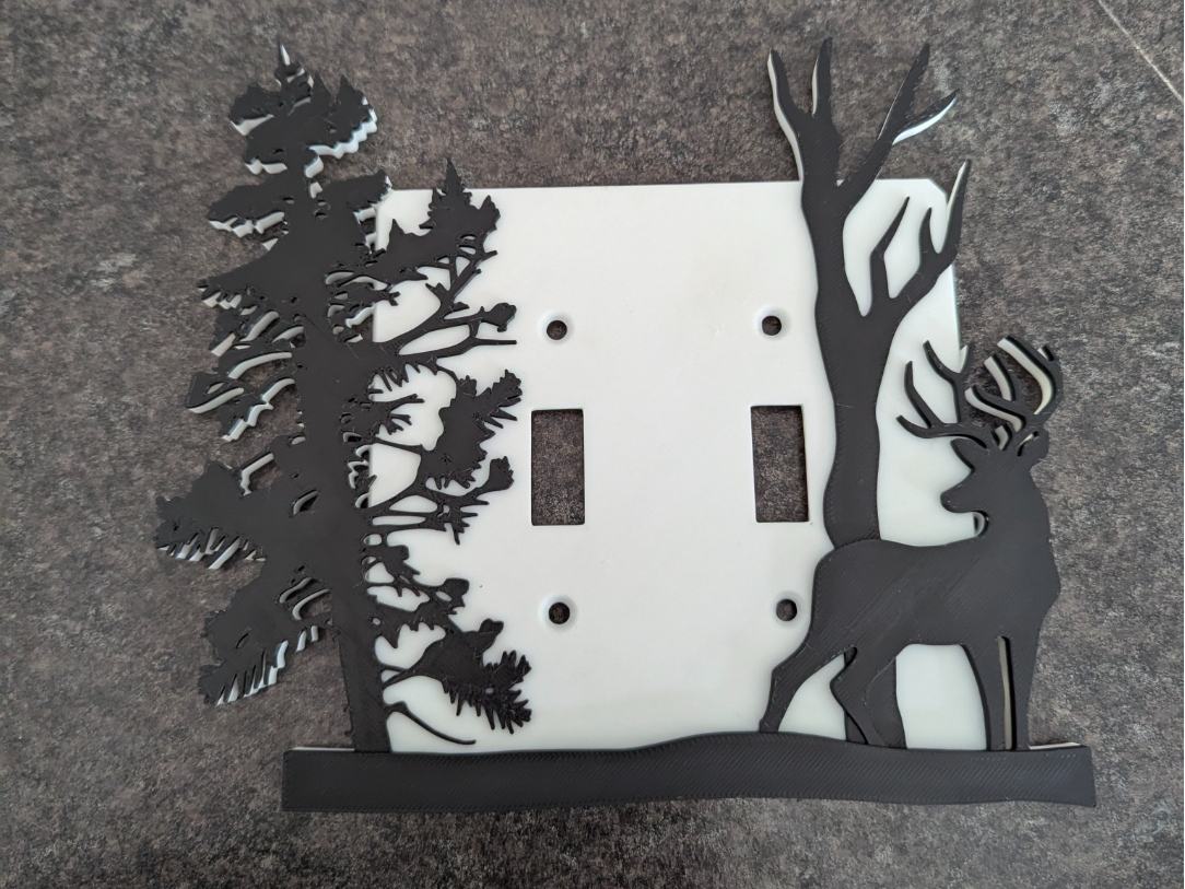 Deer light switch cover double switch