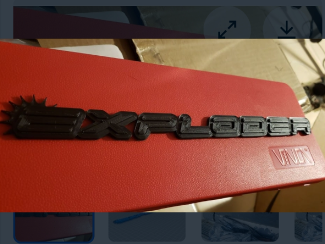 Ford Explorer 'Exploder' badge
