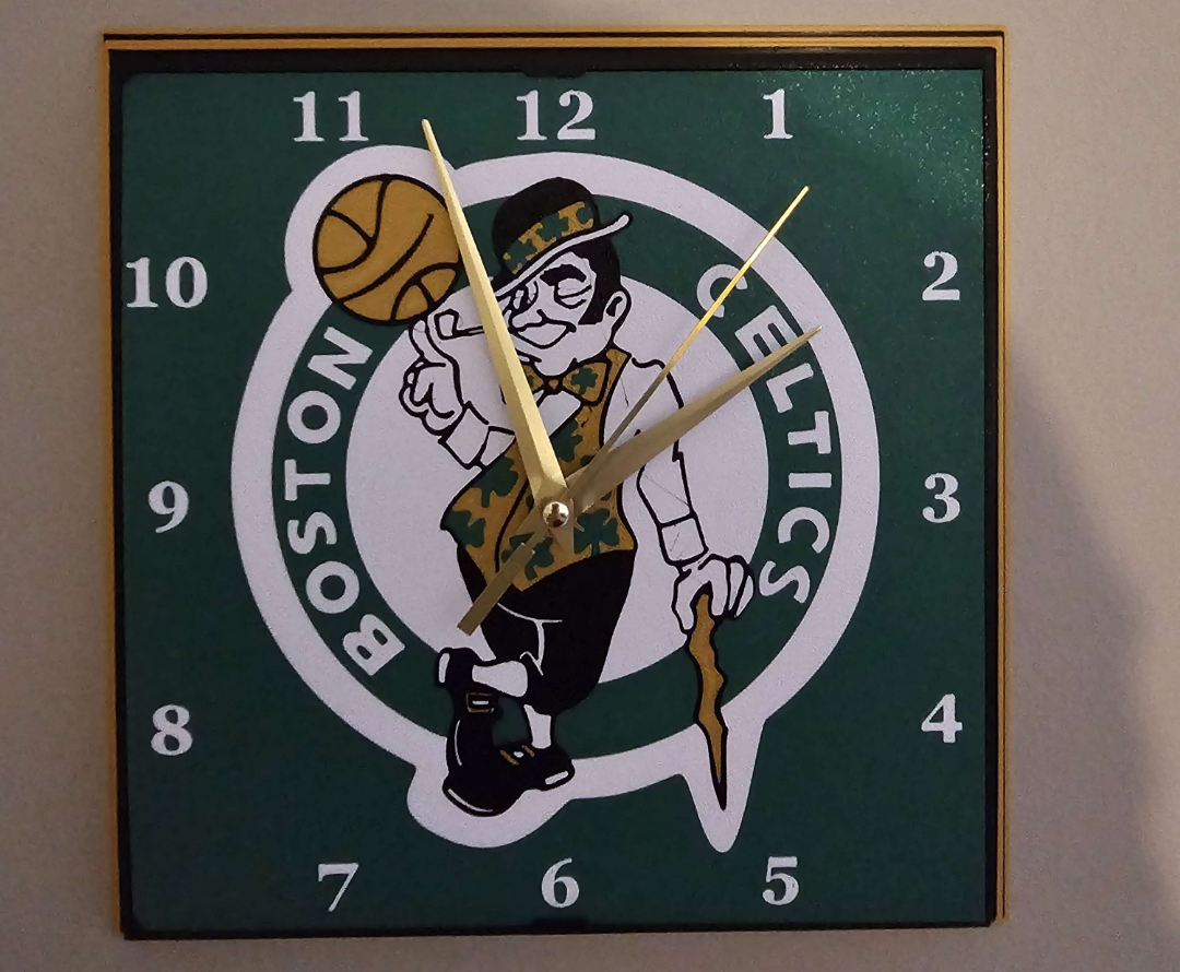 Boston Celtics Clock Face