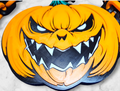 Halloween Jacko Killer Pumpkin Emblem Chain Link
