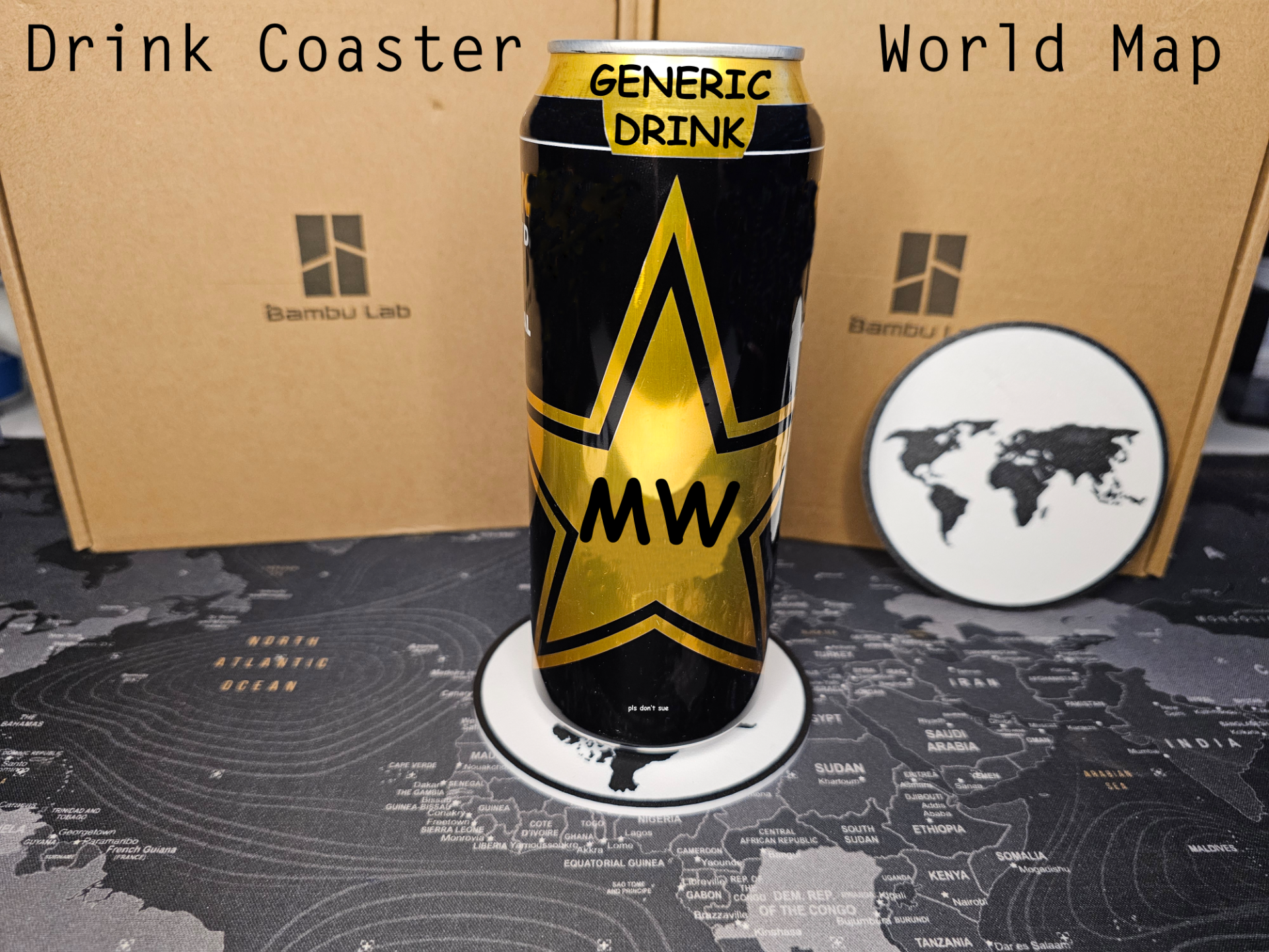 Drink Coaster World Map