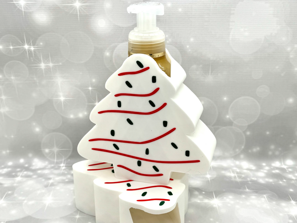 Christmas Tree Snack Cake B&BW Soap Bottle Holder