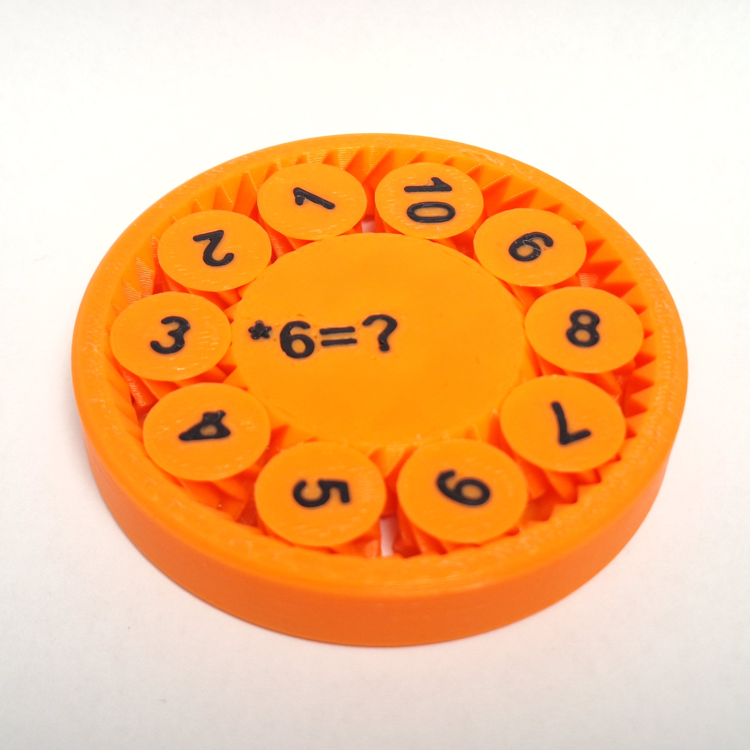 Fidget Gears for arithmetic training