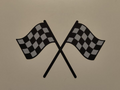 finish flag wall art