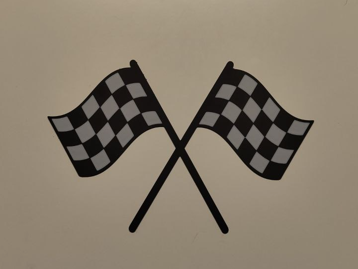 finish flag wall art