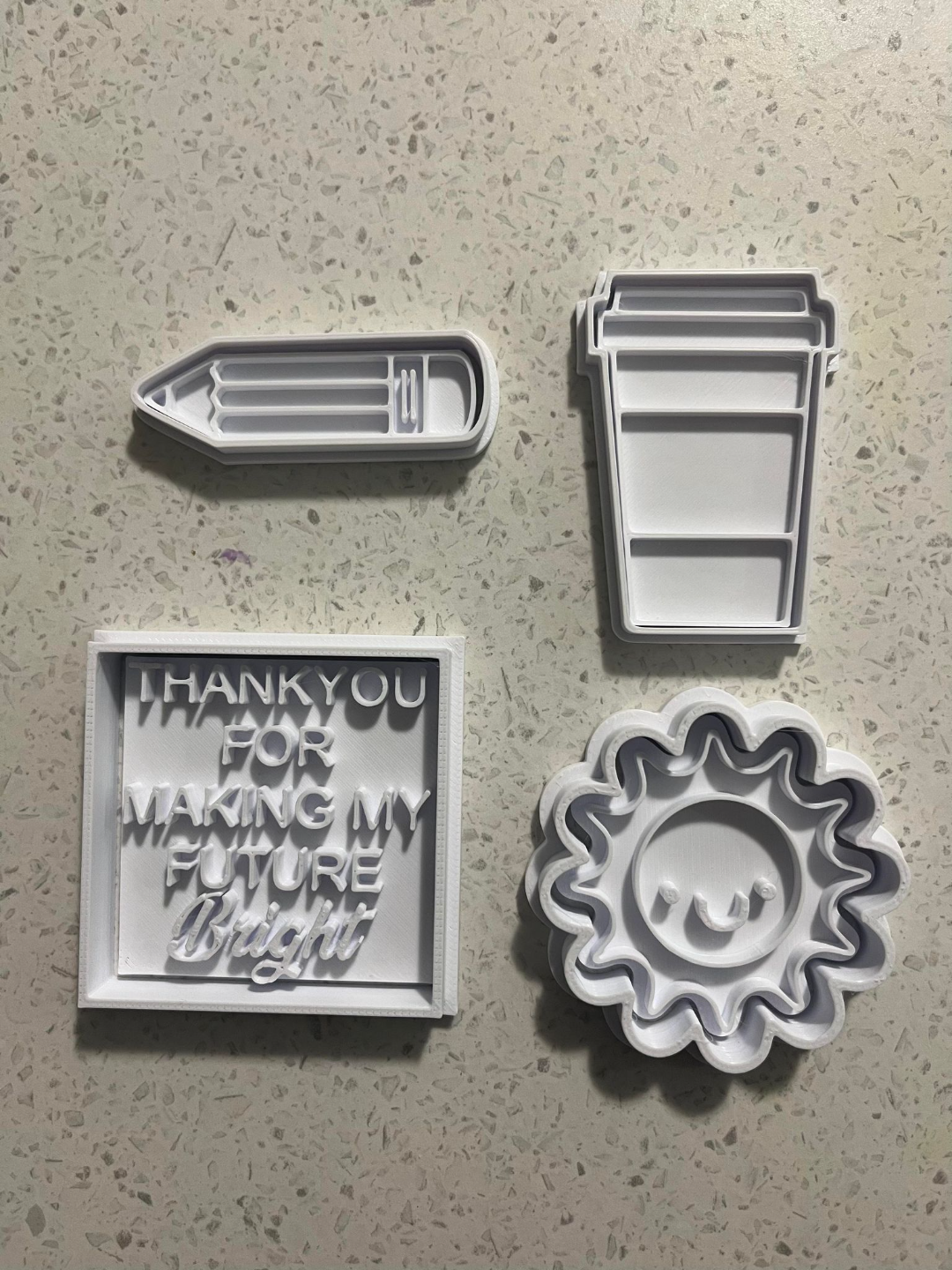 Teacher mini cookie cutters and stamps