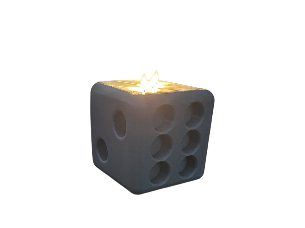 Dice tea lights