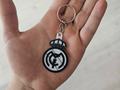 Real Madrid Keychain Black and White