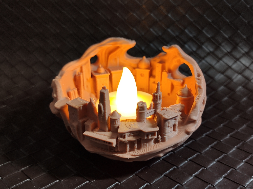 Sand city - LED tea light holder