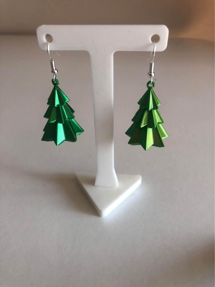 Earring christmas tree arbol de navidad pendiente