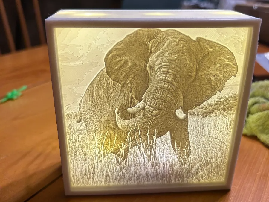 4"x4" Double Sided Lithophane Box