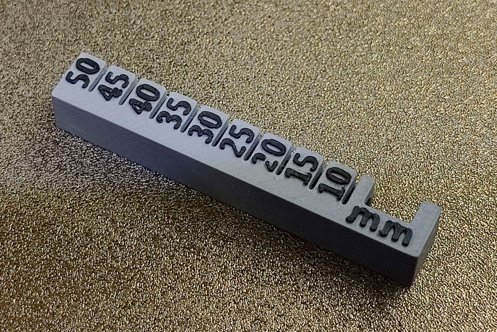PTFE cutting guide, 10-50mm in 5mm steps