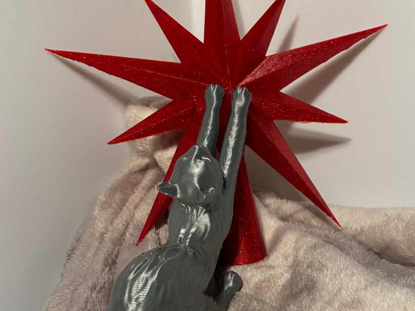 Cat Christmas tree topper