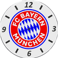 FC Bayern München Wanduhr