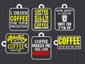 coffee set 2 keychains / charms (free commercial)