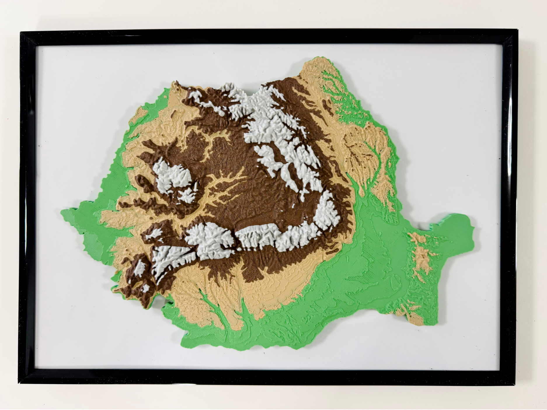 Romania Relief Map