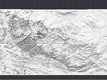 Harz Topographie Relief Karte