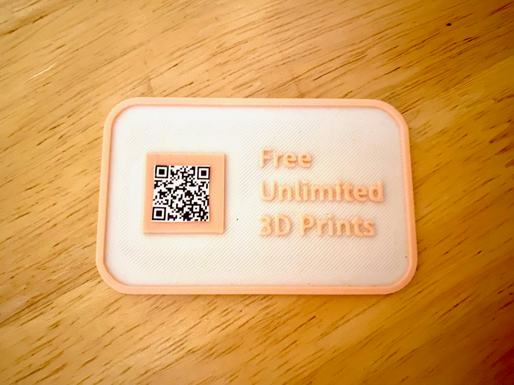 Free 3D Prints Gift Card