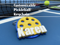 Customizable Pickleball Keychain | Bag Charm