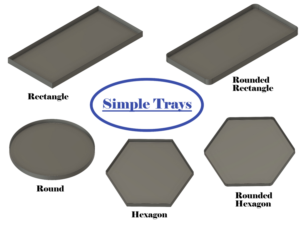 Simple Trays (parametric)