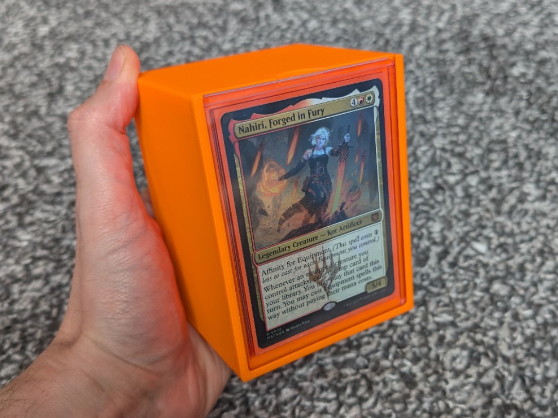 Commander Deck Box with Toploader lid