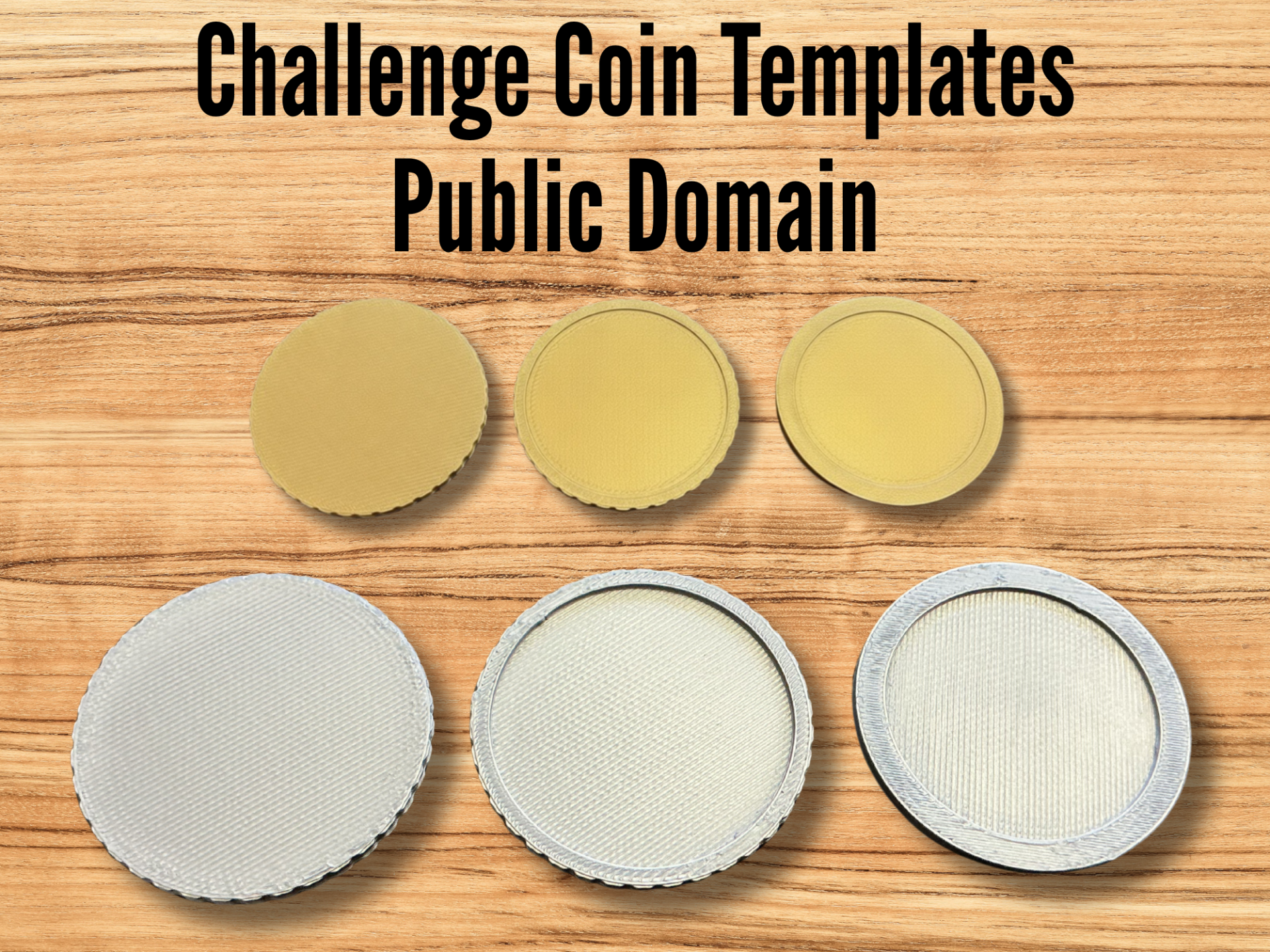 Classic Blank Challenge Coin Template