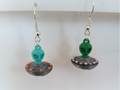 alien ufo earrings and keyring