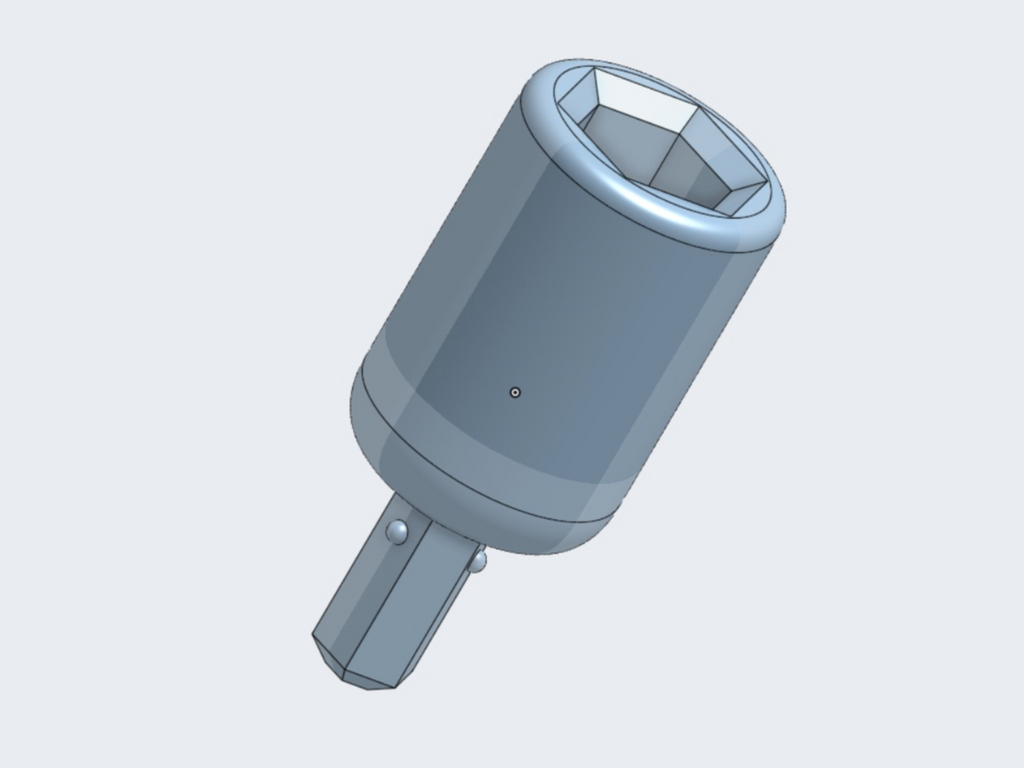 Screwdriver BIT adapter - 4 mm - 1/4 (6.3 mm) BIT