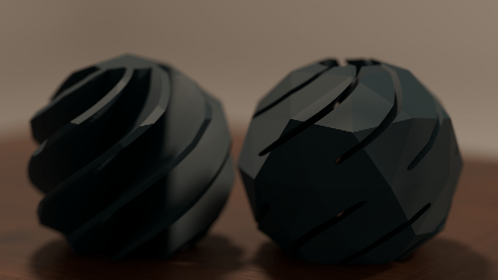Impossible screw fidget ball