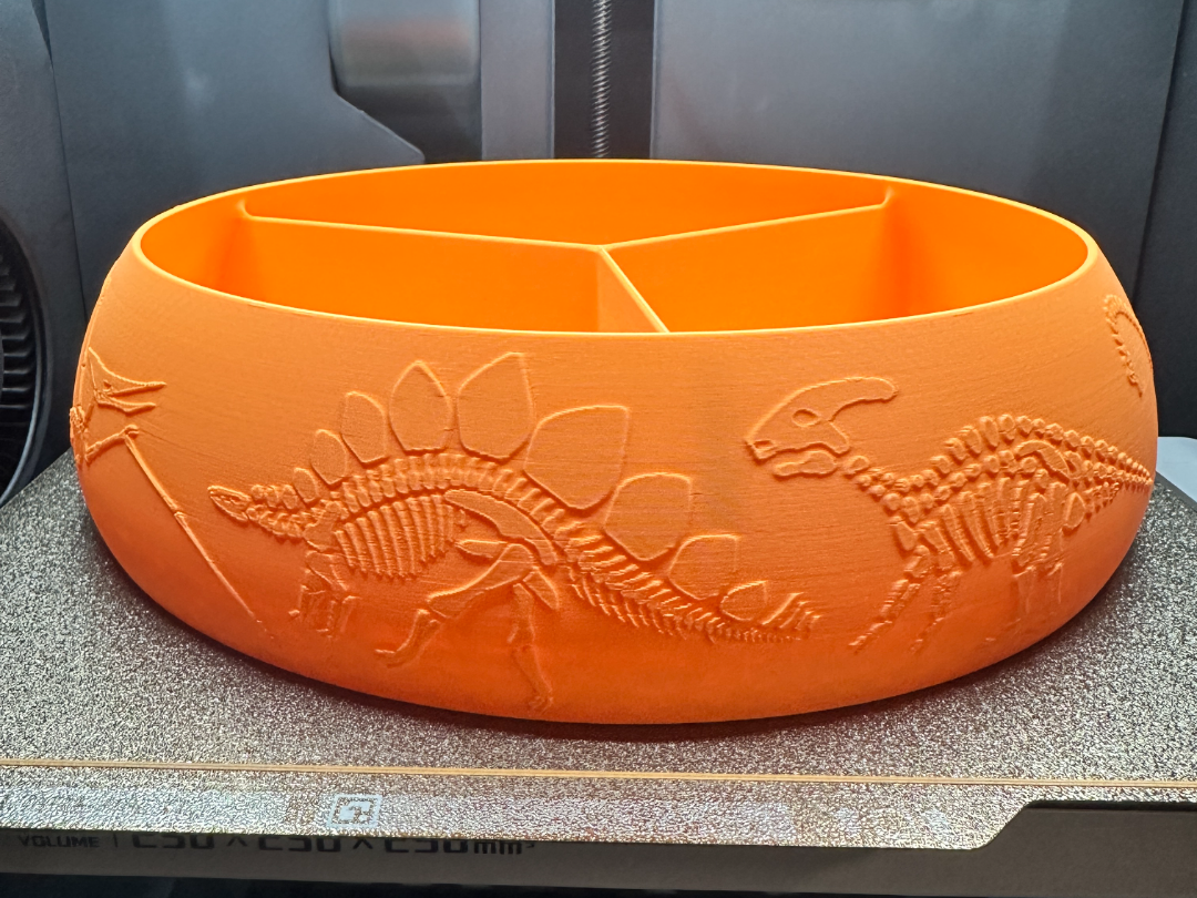 Dinosaur bone catch all snack bowl